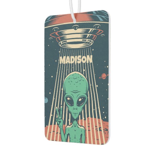 Aangepaste naam UFO Alien Luchtverfrisser (Links)