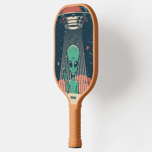 Aangepaste naam UFO Alien Pickleball Paddle (Links)