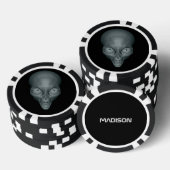 Aangepaste naam UFO Alien poker chips (Opstapeling)