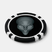Aangepaste naam UFO Alien poker chips (Enkel)