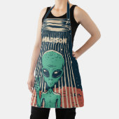 Aangepaste naam UFO Alien Schort (Insitu)