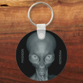 Aangepaste naam UFO Alien-sleutelketens Sleutelhanger (Voorkant)