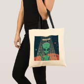 Aangepaste naam UFO Alien Tote Bag (Voorkant (product))