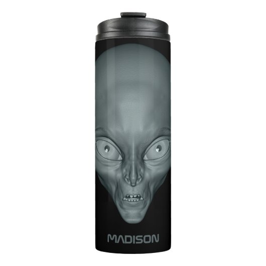 Aangepaste naam UFO Alien-tumbler Thermosbeker (Voorkant)