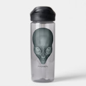 Aangepaste naam UFO Alien Waterfles (Achterkant)