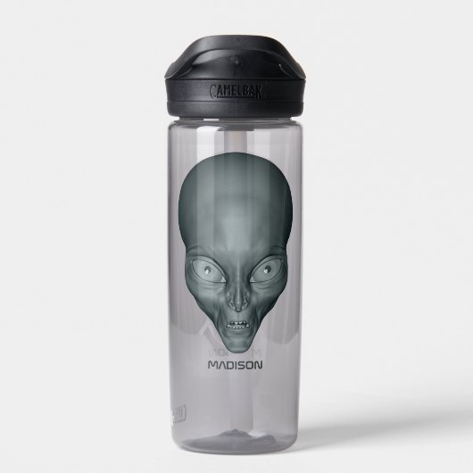 Aangepaste naam UFO Alien Waterfles (Achterkant)
