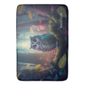 Aangepaste naam Uil Forest Badmat (Voorkant Verticaal)