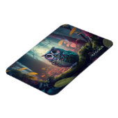 Aangepaste naam Uil Forest Magneet (Linkerzijde)