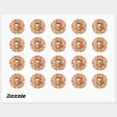 Aangepaste naam uil koffie sticker voor boekenlief (Vel)