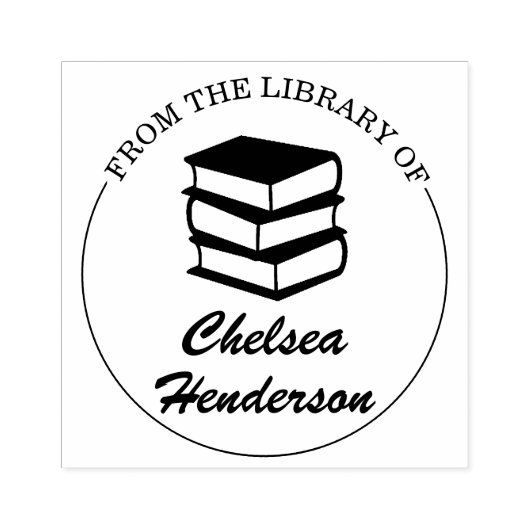 Aangepaste naam uit de bibliotheek rubberen stempe rubberstempel (Afrduk)