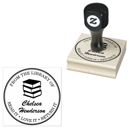 Aangepaste naam uit de bibliotheek rubberstempel (Gestempeld)