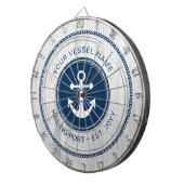 Aangepaste naam Uitgebreid Nautisch Anchor Aangepa Dartbord (Voorkant Rechts)