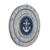 Aangepaste naam Uitgebreid Nautisch Anchor Aangepa Dartbord (Voorkant Links)