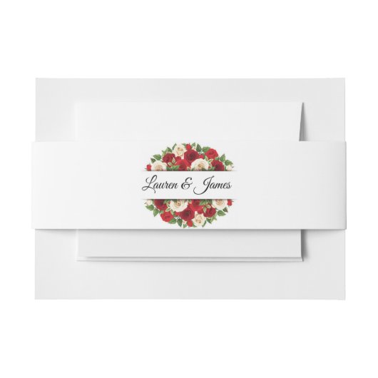 Aangepaste Naam Uitnodiging Buikband Uitnodigingen Wikkel (Voorkant Voorbeeld)