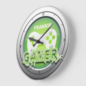 Aangepaste naam Ultimate Gamer Video Game Room Grote Klok (Hoek)
