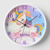 Aangepaste naam Unicorn Clouds Sparkle  (Voorkant)