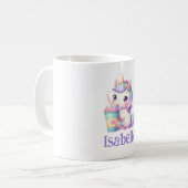 Aangepaste naam Unicorn Mok (Voorkant links)