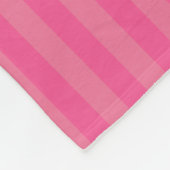 Aangepaste naam unicorn roze strepen fleece deken (Hoek)