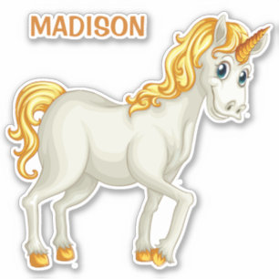 Aangepaste naam UNICORN sticker