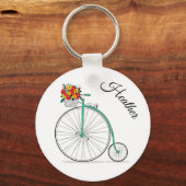 Aangepaste naam Unicycle Bike Sleutelhanger (Voorkant)