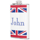 Aangepaste Naam Union Jack Vlak Heupfles (Links)