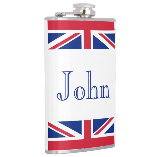 Aangepaste Naam Union Jack Vlak Heupfles (Rechts)