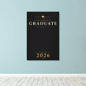 Aangepaste Naam Universiteit Afstuderen 2026 Canvas Afdruk (Insitu (Houten vloer))