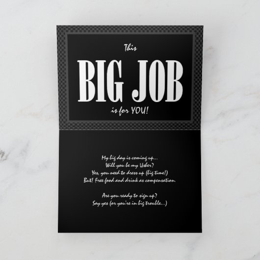 Aangepaste naam USHER Invitation Sjabloon - GRAPPI (Binnen)