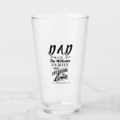 Aangepaste naam Vader Hoofd van de Familie Liefde  Glas (Voorkant)