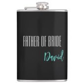 Aangepaste naam vader van de bruid fles heupfles (Voorkant)