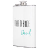 Aangepaste naam vader van de bruid fles heupfles (Links)