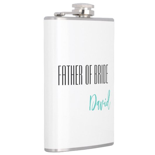 Aangepaste naam vader van de bruid fles heupfles (Rechts)