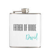 Aangepaste naam vader van de bruid fles heupfles (Voorkant)