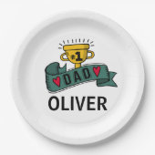 Aangepaste naam Vaderdag |Papieren Bord (Voorkant)