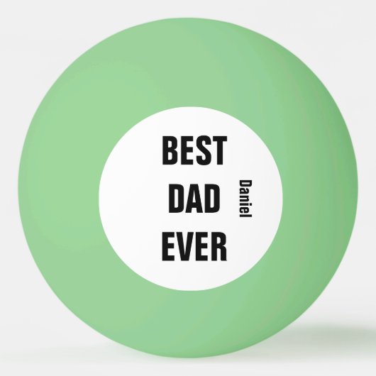 Aangepaste naam Vaderdag Verjaardag Beste papa ooi Pingpongbal (Voorkant)