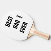 Aangepaste naam Vaderdag Verjaardag Beste papa ooi Tafeltennisbatje (Zijkant)