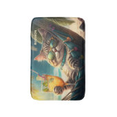 Aangepaste naam Vakantie Cat Badmat (Voorkant Verticaal)