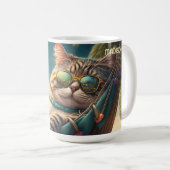 Aangepaste naam Vakantie Cat Koffiemok (Voorkant rechts)