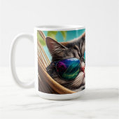 Aangepaste naam Vakantie Cat Koffiemok (Links)