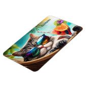 Aangepaste naam Vakantie Cat Magneet (Linkerzijde)