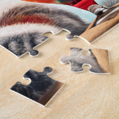 Aangepaste Naam Vakantie Kat Legpuzzel (Zijkant)