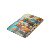 Aangepaste naam Vakantie Katten Badmat (Gekanteld)