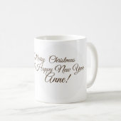 Aangepaste naam Vakantie Mok, Leuke Puppy Koffiemok (Voorkant rechts)