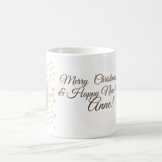 Aangepaste naam Vakantie Mok, Leuke Puppy Koffiemok (Center)