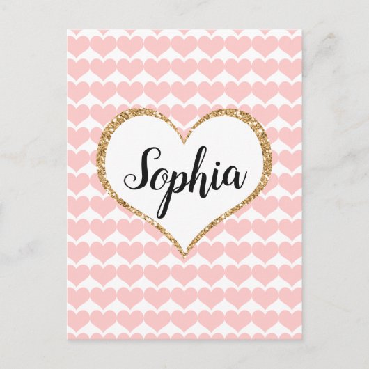 Aangepaste naam Valentijnsdag Feestdagenkaart (Voorkant)