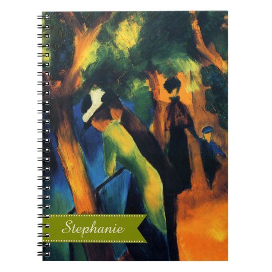 Aangepaste naam Valentijnsdag Fine Art Gift Notitieboek (Voorkant)