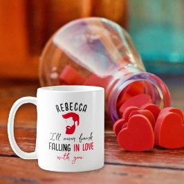 Aangepaste naam Valentijnsdag Koffiemok