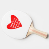 Aangepaste naam Valentijnsdag XO Tafeltennisbatje (Zijkant)