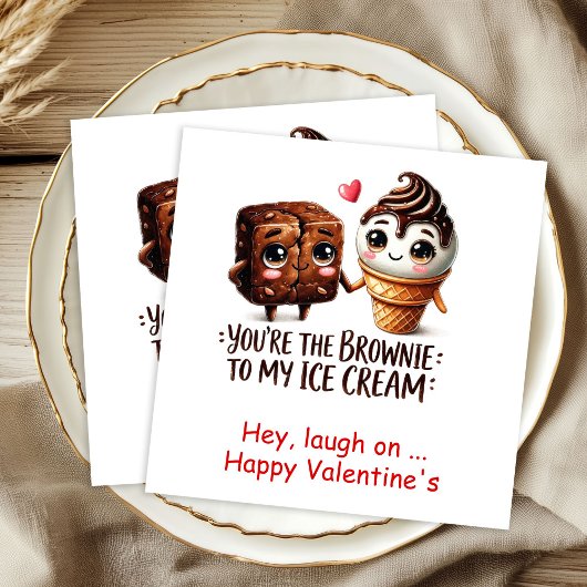Aangepaste naam Valentijnservetten Grappige voedse Servet