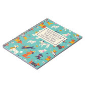 Aangepaste naam van aangepast winterpatroon notitieboek (Linkerzijde)